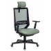 Кресло руководителя Бюрократ EXPERT черный TW-01 сиденье зеленый 38-407 сетка/ткань с подголов. крестовина пластик