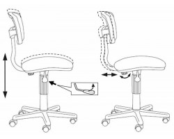 Кресло Бюрократ CH-299/CH/15-11 спинка сетка бордовый сиденье бордовый 15-11-foto4