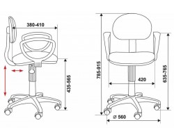 Кресло Бюрократ CH-213AXN/15-155 желтый 15-155-foto4