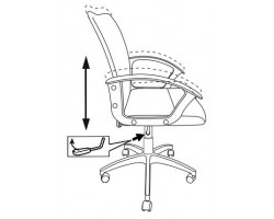 Кресло Бюрократ CH-590 спинка сетка оранжевый сиденье черный искусст.кожа/сетка-foto4