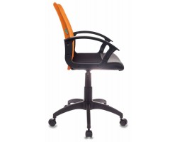 Кресло Бюрократ CH-590 спинка сетка оранжевый сиденье черный искусст.кожа/сетка-foto2