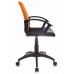 Кресло Бюрократ CH-590 спинка сетка оранжевый сиденье черный искусст.кожа/сетка