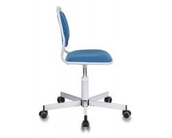 Кресло детское Бюрократ KD-1/26-24 голубой 26-24 крестовина металл-foto3