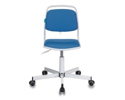 Кресло детское Бюрократ KD-1/26-24 голубой 26-24 крестовина металл-foto2