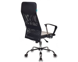 Кресло руководителя Бюрократ CH-600/OR-16 спинка сетка черный сиденье черный Or-16 искусственная кожа крестовина хром-foto3