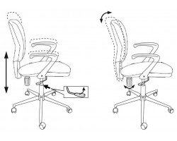 Кресло Бюрократ CH-636AXSL/GREEN зеленый BAHAMA крестовина хром-foto4