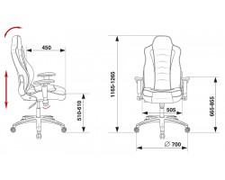 Кресло игровое Бюрократ VIKING-3/BL+BLUE черный/синий искусственная кожа-foto6
