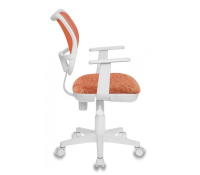 Кресло детское Бюрократ CH-W797/OR/GIRAFFE спинка сетка оранжевый сиденье оранжевый жираф Giraffe сетка/ткань (пластик белый)