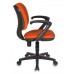 Кресло Бюрократ Ch-540AXSN-Low низкая спинка оранжевый 26-29-1