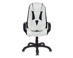 Кресло игровое Zombie Viking-8 белый/черный эко.кожа крестовина пластик