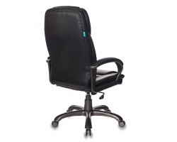 Кресло руководителя Бюрократ T-9905DG/BLACK черный искусственная кожа (пластик темно-серый)-foto3