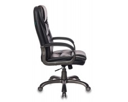 Кресло руководителя Бюрократ T-9905DG/BLACK черный искусственная кожа (пластик темно-серый)-foto2