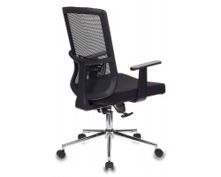 Кресло Бюрократ MC-612/B/26-B01 черный BM-11 сиденье черный 26-В01 сетка/ткань крестовина хром-foto3