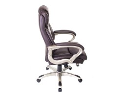 Кресло руководителя Бюрократ T-9916/BROWN коричневый рец.кожа/кожзам-foto2