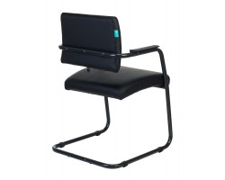 Кресло Бюрократ CH-271N-V черный Leather Black эко.кожа полозья металл черный-foto3