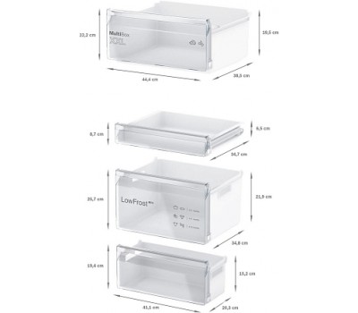 Встраиваемый двухкамерный холодильник Bosch KIV 865 SF0