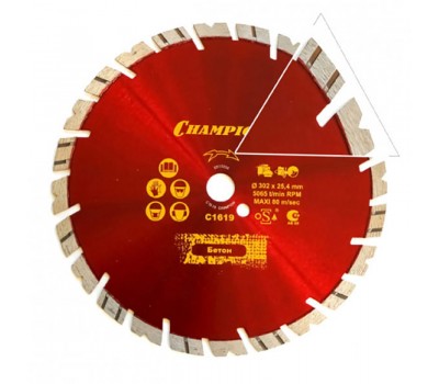 Алмазный диск Champion универсальный ST Fast Gripper 300 mm 25,4