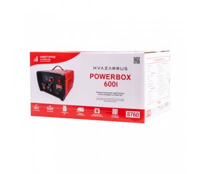 Инверторное пуско-зарядное устройство KVAZARRUS PowerBox 600i, таймер, цветная коробка