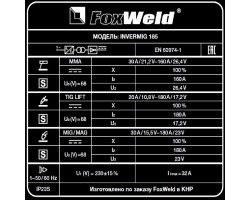 Сварочный полуавтомат Invermig 185 (пр-во FoxWeld/КНР)-foto8