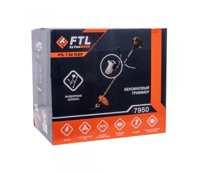Бензотриммер FTL T 52 Flex, стартер ERGO / разборная штанга разборная для бензотриммера FTL T 52 Flex