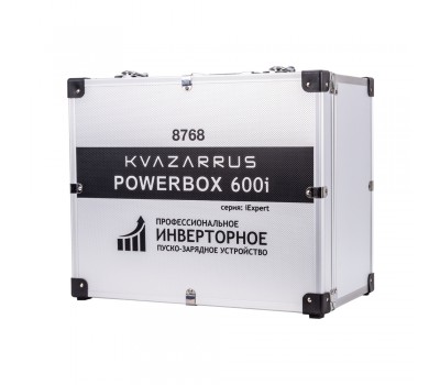 Инверторное пуско-зарядное устройство KVAZARRUS PowerBox 600i, таймер, алюминиевый кейс