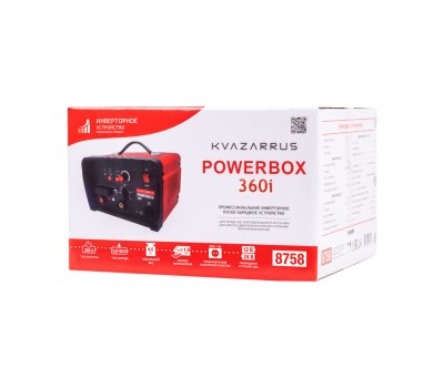 Инверторное пуско-зарядное устройство KVAZARRUS PowerBox 360i, таймер, цветная коробка