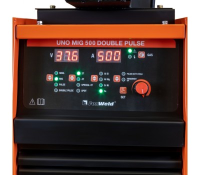 Сварочный полуавтомат UNO MIG 500 DOUBLE PULSE (Источник питания+МП+Тележка+БЖО - 2 упак.)