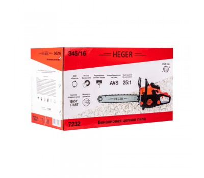 Бензиновая цепная пила HEGER 345/16