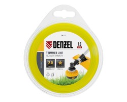 Леска для триммера, звезда 2 мм х 15 м, блистер Flex cord Denzel-foto2