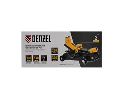 Домкрат гидравлический подкатной с фиксатором, 2 т, 130-330 мм Denzel-foto12