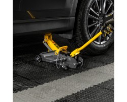 Домкрат гидравлический подкатной с фиксатором, 2 т, 130-330 мм Denzel-foto13