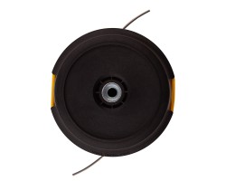 Катушка триммерная полуавтоматическая, легкая заправка лески, гайка M10x1.25, винт M10-M10, алюминиевая кнопка Denzel-foto2