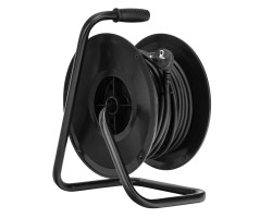 Удлинитель силовой на кабельной катушке, ПВС, 25 м, 4 розетки с крышкой, IP44, 16А, УХз16, Сибртех-foto2