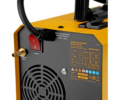 Аппарат инвертор. полуавтомат. сварки Mini MIG-140LFG, 140 А, ПВ 60%// Denzel