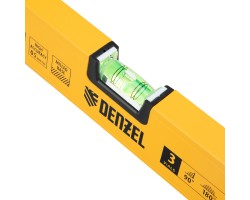 Уровень алюминиевый, магнит, фрезерованный, 3 глазка (1 зеркал.) 0,5 мм/м, 800 мм Denzel-foto5