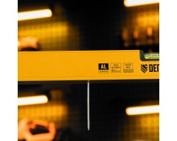 Уровень алюминиевый, магнит, фрезерованный, 3 глазка (1 зеркал.) 0,5 мм/м, 800 мм Denzel-foto20