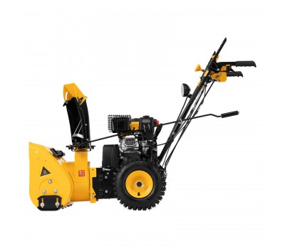 Гибридная снегоуборочная машина с функц. подметания SWB-800, 212 сс, руч. старт, 2 насадки// Denzel