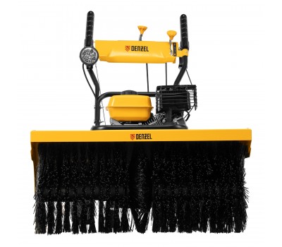 Гибридная снегоуборочная машина с функц. подметания SWB-800, 212 сс, руч. старт, 2 насадки// Denzel