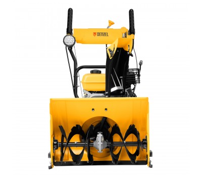 Гибридная снегоуборочная машина с функц. подметания SWB-800, 212 сс, руч. старт, 2 насадки// Denzel