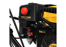 Гибридная снегоуборочная машина с функц. подметания SWB-800, 212 сс, руч. старт, 2 насадки// Denzel-foto24