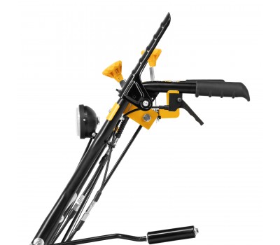 Гибридная снегоуборочная машина с функц. подметания SWB-800, 212 сс, руч. старт, 2 насадки// Denzel