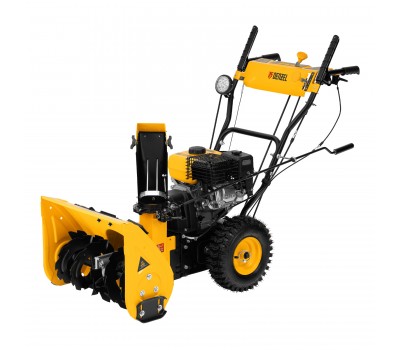 Гибридная снегоуборочная машина с функц. подметания SWB-800, 212 сс, руч. старт, 2 насадки// Denzel