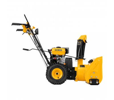 Гибридная снегоуборочная машина с функц. подметания SWB-800, 212 сс, руч. старт, 2 насадки// Denzel