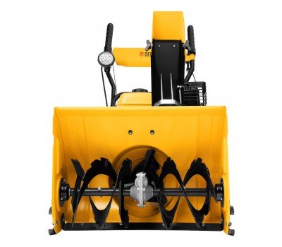 Гибридная снегоуборочная машина с функц. подметания SWB-800, 212 сс, руч. старт, 2 насадки// Denzel