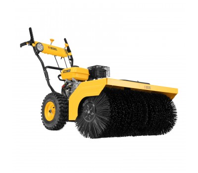 Гибридная снегоуборочная машина с функц. подметания SWB-800, 212 сс, руч. старт, 2 насадки// Denzel