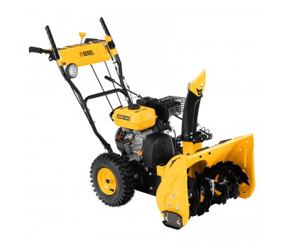 Гибридная снегоуборочная машина с функц. подметания SWB-800, 212 сс, руч. старт, 2 насадки// Denzel