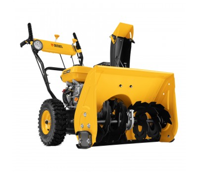 Гибридная снегоуборочная машина с функц. подметания SWB-800, 212 сс, руч. старт, 2 насадки// Denzel