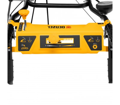 Гибридная снегоуборочная машина с функц. подметания SWB-800, 212 сс, руч. старт, 2 насадки// Denzel