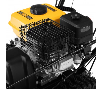 Гибридная снегоуборочная машина с функц. подметания SWB-800, 212 сс, руч. старт, 2 насадки// Denzel