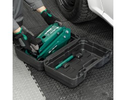 Домкрат гидравлический подкатной, 2,5 т, 148-387 мм, в пласт. кейсе Сибртех-foto17